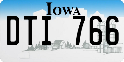 IA license plate DTI766