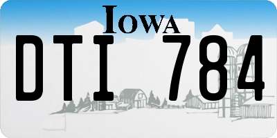 IA license plate DTI784