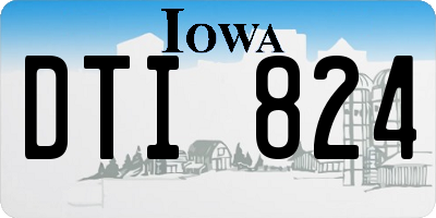 IA license plate DTI824
