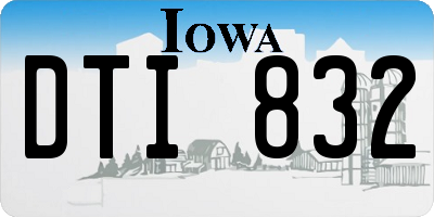 IA license plate DTI832