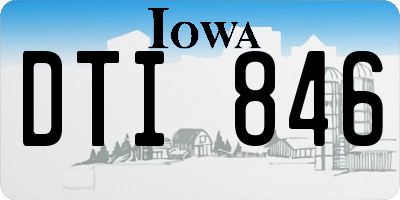 IA license plate DTI846