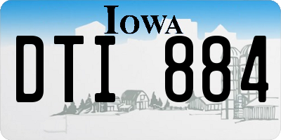 IA license plate DTI884