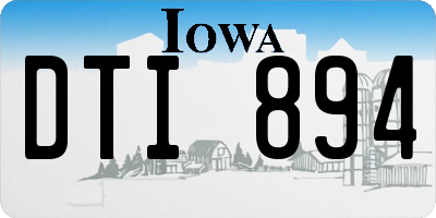 IA license plate DTI894