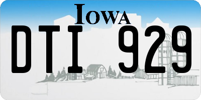 IA license plate DTI929