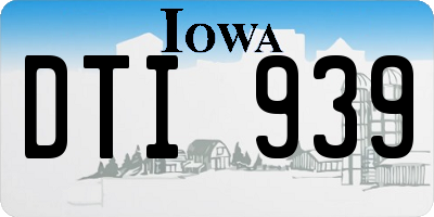 IA license plate DTI939