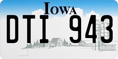 IA license plate DTI943