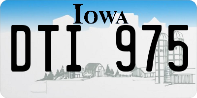 IA license plate DTI975