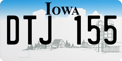IA license plate DTJ155