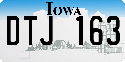 IA license plate DTJ163