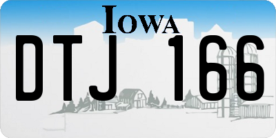 IA license plate DTJ166