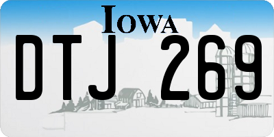 IA license plate DTJ269