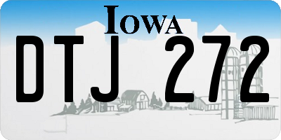 IA license plate DTJ272