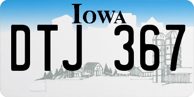 IA license plate DTJ367