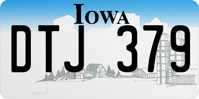 IA license plate DTJ379