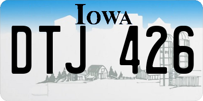 IA license plate DTJ426