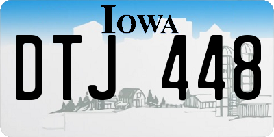 IA license plate DTJ448