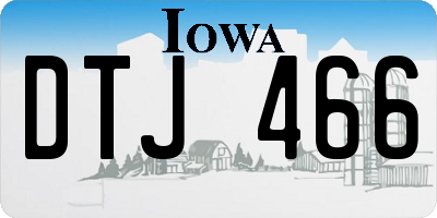 IA license plate DTJ466