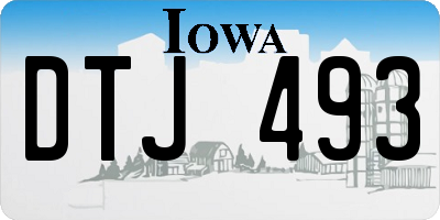 IA license plate DTJ493