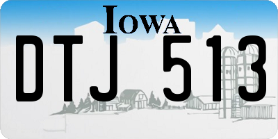 IA license plate DTJ513