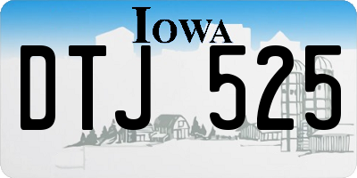 IA license plate DTJ525