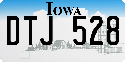 IA license plate DTJ528