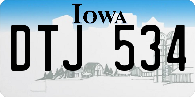 IA license plate DTJ534