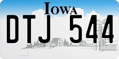 IA license plate DTJ544