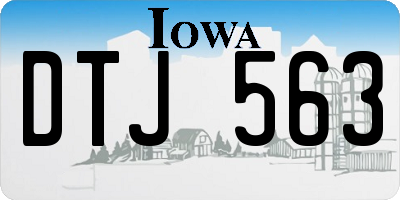 IA license plate DTJ563