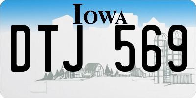 IA license plate DTJ569
