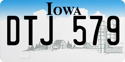 IA license plate DTJ579