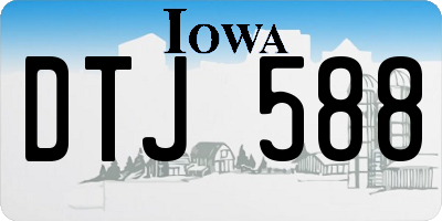 IA license plate DTJ588