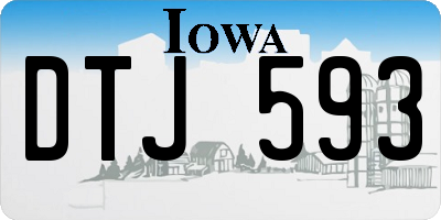 IA license plate DTJ593