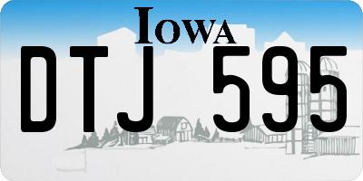 IA license plate DTJ595