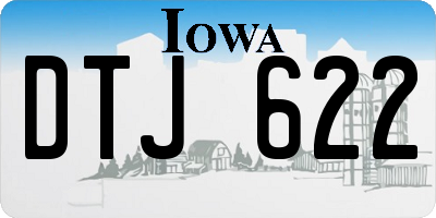 IA license plate DTJ622
