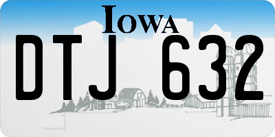 IA license plate DTJ632