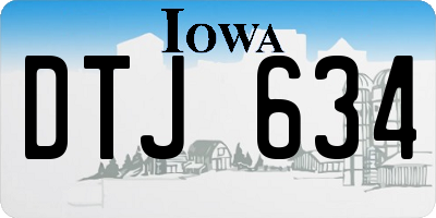 IA license plate DTJ634