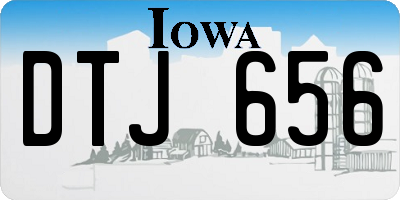 IA license plate DTJ656