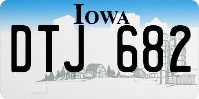 IA license plate DTJ682