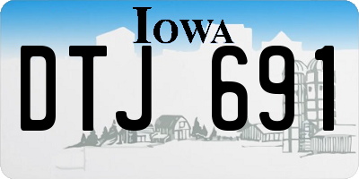IA license plate DTJ691