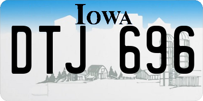 IA license plate DTJ696