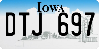 IA license plate DTJ697