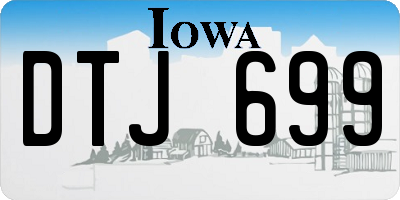 IA license plate DTJ699