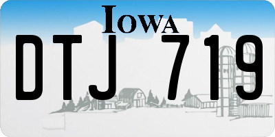 IA license plate DTJ719