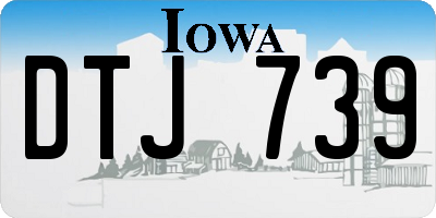 IA license plate DTJ739