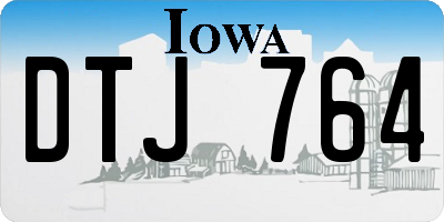 IA license plate DTJ764