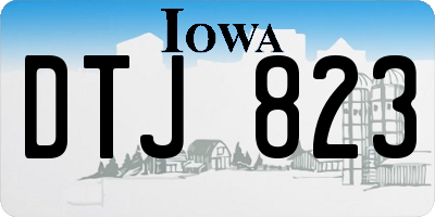 IA license plate DTJ823