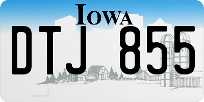 IA license plate DTJ855