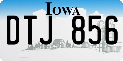 IA license plate DTJ856