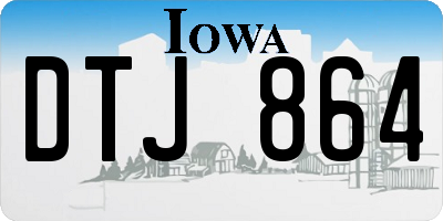 IA license plate DTJ864