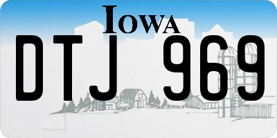 IA license plate DTJ969